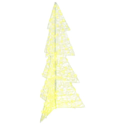 vidaXL Sapin de Noël avec 160 LED Blanc chaud 150 cm Acrylique