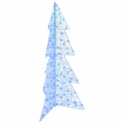 vidaXL Sapin de Noël avec 160 LED Bleu 150 cm Acrylique