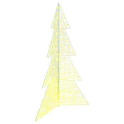 vidaXL Sapin de Noël avec 240 LED Blanc chaud 180 cm Acrylique