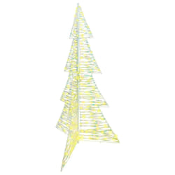 vidaXL Sapin de Noël avec 240 LED Blanc chaud 180 cm PET