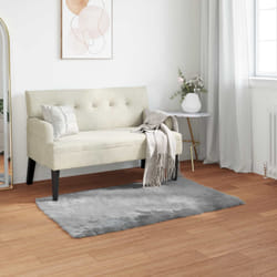 Tapis En Fausse Tafalla Gris 60 X 110 Cm Polyester Vidaxl