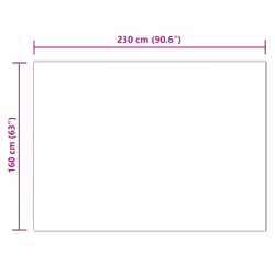 Tapis En Fausse Tafalla Noir 160 X 230 Cm Polyester Vidaxl - Vue supplémentaire 2