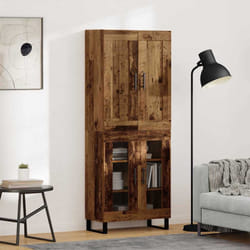 Haut Armoire Bois Ancien 69,5 X 34 X 180 Cm Bois D'Ingénierie Vidaxl