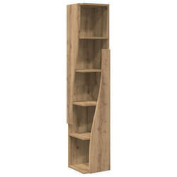 Cabinet dangle en bois dingénierie - vidaXL - 275x27x140 cm - Chêne Artisanal - 4 étagères - Assemblage requis