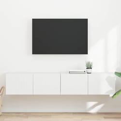 Meuble Tv Mural 2 Pcs Blanc 60 X 31 X 29.5 Cm Bois D'Ingénierie Vidaxl