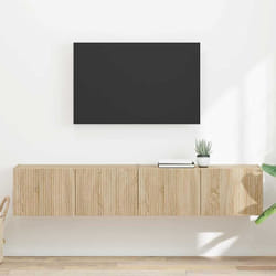 Meuble Tv Mural Montage Mural 2 Pcs Sonoma 60 X 31 X 29.5 Cm Vidaxl