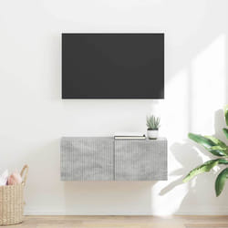 Meuble Tv Mural Béton 60 X 31 X 29.5 Cm Bois D'Ingénierie Vidaxl