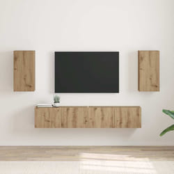Meuble Tv Mural 2 Pcs Chêne Artisan 30 X 31 X 60 Cm Vidaxl