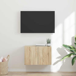 Meuble Tv Mural Montage Mural Chêne Sonoma 59,5 X 31 X 40 Cm Vidaxl