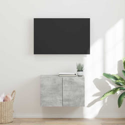 Meuble Tv Mural Gris Béton 59,5 X 31 X 40 Cm Bois D'Ingénierie Vidaxl