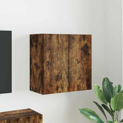 Meuble Tv Mural Chêne Fumé 59,5 X 31 X 60 Cm Bois D'Ingénierie Vidaxl