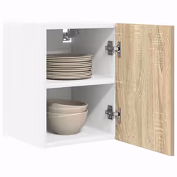 Armoire Suspendue Riga Chêne Sonoma Et Blanc 30 X 31 X 40 Cm Vidaxl - Vue supplémentaire 2