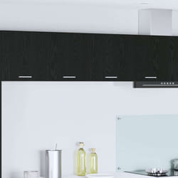 Armoire Suspendue Avec Stockage Riga Chêne Noir 80 X 31 X 40 Cm Vidaxl