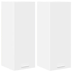 Armoire Suspendue 2 Pcs Blanc 30 X 31 X 80 Cm Bois D'Ingénierie Vidaxl