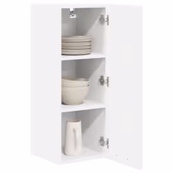 Armoire Suspendue 2 Pcs Blanc 30 X 31 X 80 Cm Bois D'Ingénierie Vidaxl - Vue supplémentaire 2