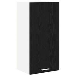 Armoire Suspendue Riga Chêne Noir Et Blanc 40 X 31 X 80 Cm Vidaxl