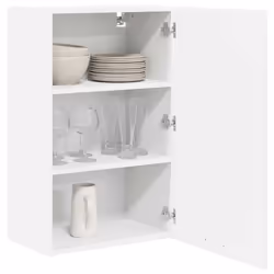 Armoire Suspendue Blanc 50 X 31 X 80 Cm Bois D'Ingénierie Vidaxl - Vue supplémentaire 2