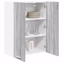 Armoire Suspendue Gris Sonoma 60 X 31 X 80 Cm Bois D'Ingénierie Vidaxl - Vue supplémentaire 2