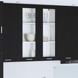 Armoire Suspendue Chêne Noir 80 X 31 X 100 Cm Bois D'Ingénierie Vidaxl