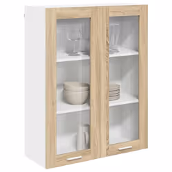 Armoire Suspendue Avec Stockage Chêne Sonoma 80 X 31 X 100 Cm Vidaxl - Vue supplémentaire 2