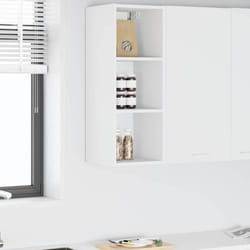 Armoire Suspendue Avec Stockage Riga Blanc 30 X 29,5 X 80 Cm Vidaxl