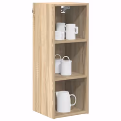 Armoire Suspendue Avec Stockage Chêne Sonoma 30 X 29,5 X 80 Cm Vidaxl - Vue supplémentaire 2
