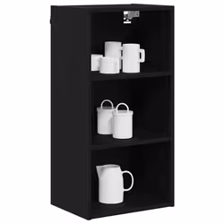 Armoire Suspendue Avec Stockage Chêne Noir 40 X 29,5 X 80 Cm Vidaxl - Vue supplémentaire 2