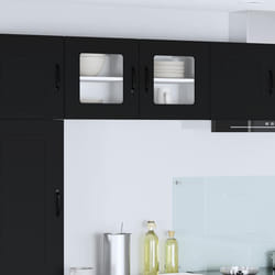 Armoire De Cuisine Kalmar 2 Pcs Noir 40 X 31 X 40 Cm Vidaxl