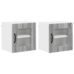Armoire De Cuisine Kalmar 2 Pcs Gris Sonoma 40 X 31 X 40 Cm Vidaxl