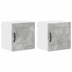 Armoire De Cuisine Kalmar 2 Pcs Gris Béton 40 X 31 X 40 Cm Vidaxl