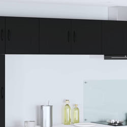 Armoire De Cuisine Avec Stockage Kalmar Noir 80 X 31 X 40 Cm Vidaxl