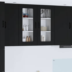 Armoire De Cuisine Avec Stockage Kalmar Noir 40 X 31 X 80 Cm Vidaxl