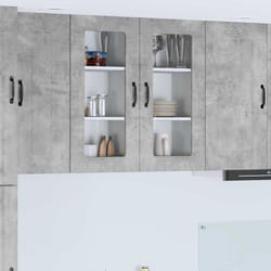 Armoire De Cuisine Kalmar 2 Pcs Gris Béton 40 X 31 X 80 Cm Vidaxl