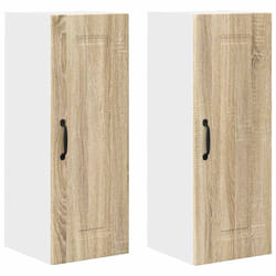Armoire De Cuisine Kalmar 2 Pcs Chêne Sonoma 30 X 31 X 80 Cm Vidaxl