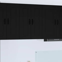 Armoire De Cuisine Avec Stockage Kalmar Noir 60 X 31 X 80 Cm Vidaxl