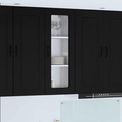 Armoire De Cuisine Avec Stockage Kalmar Noir 40 X 31 X 100 Cm Vidaxl
