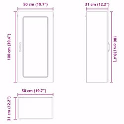 Armoire De Cuisine Avec Stockage Kalmar Blanc 50 X 31 X 100 Cm Vidaxl - Vue supplémentaire 2