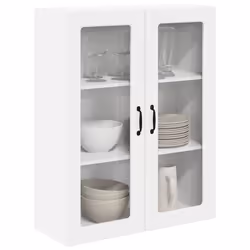 Armoire De Cuisine Kalmar Blanc Brillant 80 X 31 X 100 Cm Vidaxl - Vue supplémentaire 2