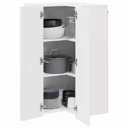 Armoire De Cuisine Avec Stockage Kalmar Blanc 57 X 57 X 100 Cm Vidaxl - Vue supplémentaire 2