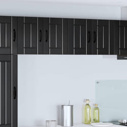 Meuble Mural De Cuisine Noir 60 X 31 X 40 Cm Bois D'Ingénierie Vidaxl