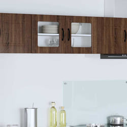 Armoire De Cuisine Chêne Brun 80 X 31 X 40 Cm Bois D'Ingénierie Vidaxl