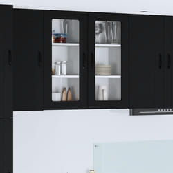 Armoire De Cuisine Noir 40 X 31 X 80 Cm Bois D'Ingénierie Vidaxl
