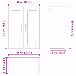 Armoire De Cuisine Blanc 60 X 31 X 80 Cm Bois D'Ingénierie Vidaxl - Vue supplémentaire 2