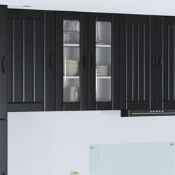 Armoire De Cuisine Noir 60 X 31 X 80 Cm Bois D'Ingénierie Vidaxl