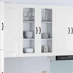 Meuble Mural De Cuisine Blanc Brillant 80 X 31 X 100 Cm Vidaxl