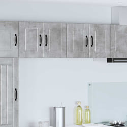Armoire De Cuisine Avec Porte 2 Pcs Gris Béton 60 X 31 X 40 Cm Vidaxl