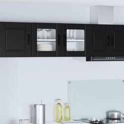 Armoire De Cuisine Noir 80 X 31 X 40 Cm Bois D'Ingénierie Vidaxl