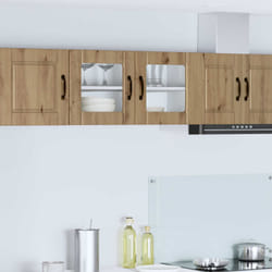 Armoire De Cuisine Avec Étagère Chêne Artisanal 80 X 31 X 40 Cm Vidaxl