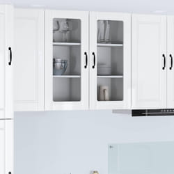 Armoire De Cuisine Avec Étagère Blanc Brillant 40 X 31 X 80 Cm Vidaxl
