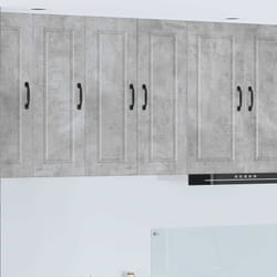 Armoire De Cuisine Avec Porte 2 Pcs Gris Béton 30 X 31 X 80 Cm Vidaxl